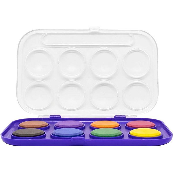 Aquarela Escolar CIS Estojo 8 Cores