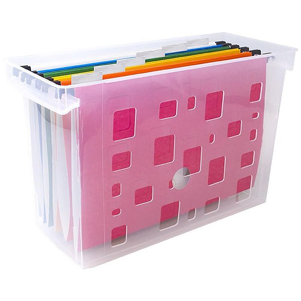 Arquivo Móvel Dellocolor com 06 Pastas Suspensas - COR Cristal