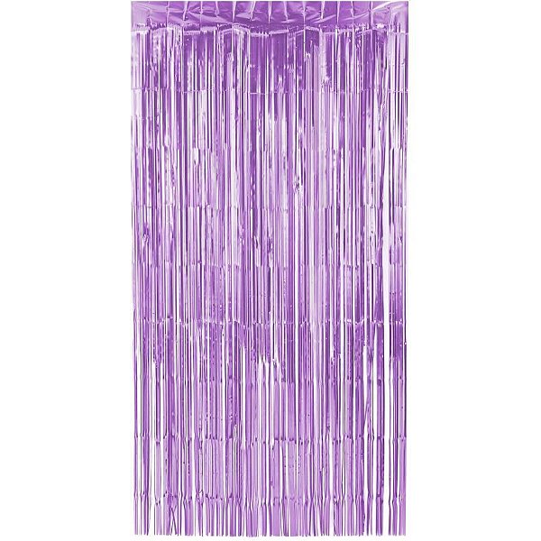 Artigo para Decoração Cortina Metalizada Lilás 1X2M