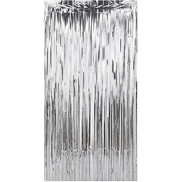 Artigo para Decoração Cortina Metaliz Prata 1X2M