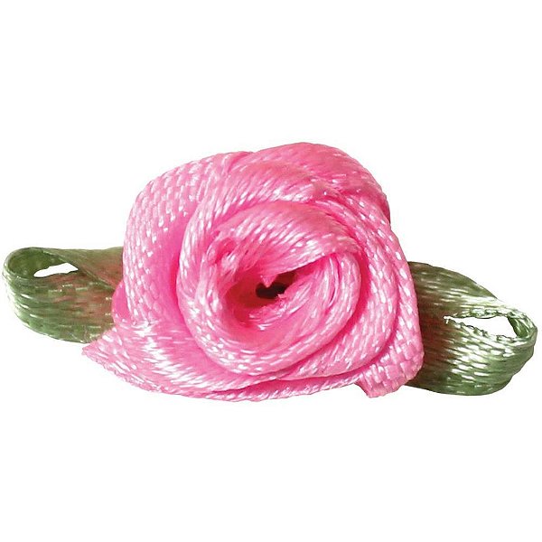 Aviamento FLOR Rococó JFR001 02-019 Rosa Médio - Pacote com 50