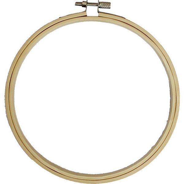 Bastidor para Bordado 15CM de Bambu - Leve e Resistente
