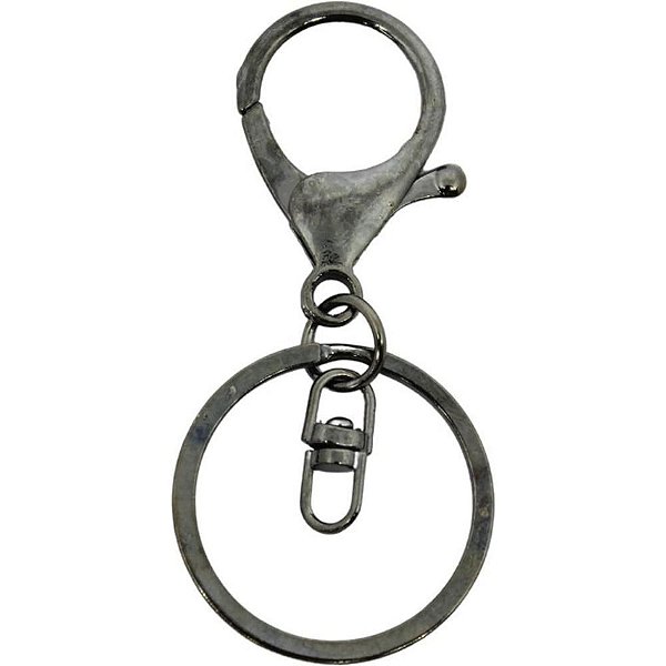 Aviamento Fecho Lagosta com Argola Grafite PCT com 10