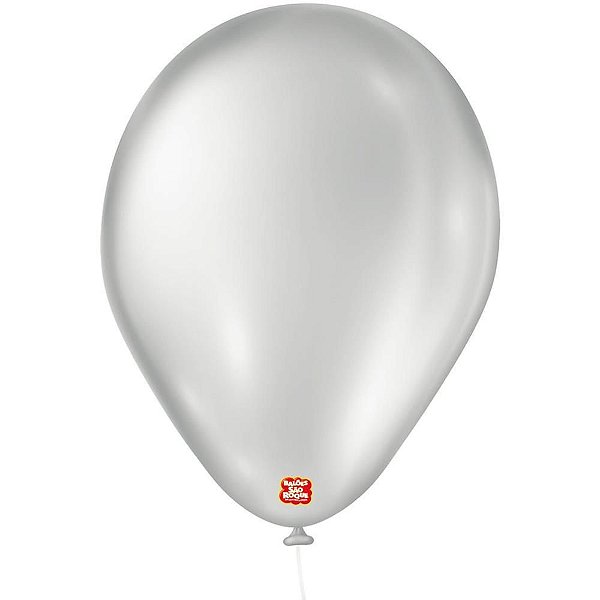 Balão Cintilante N070 Prata PCT com 50