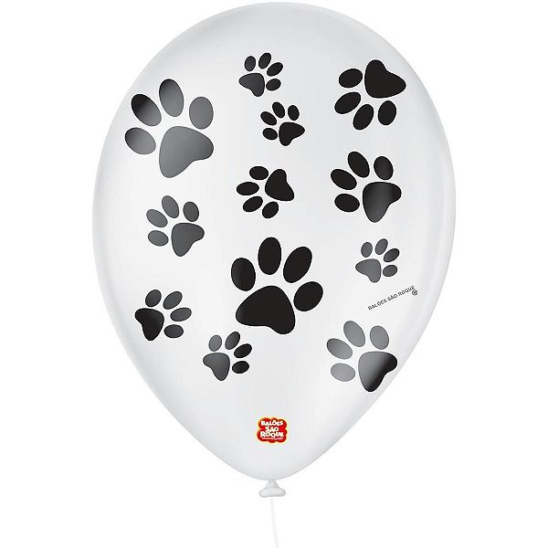 Balão Decorado N09 Patinha de Cachorro PCT com 25