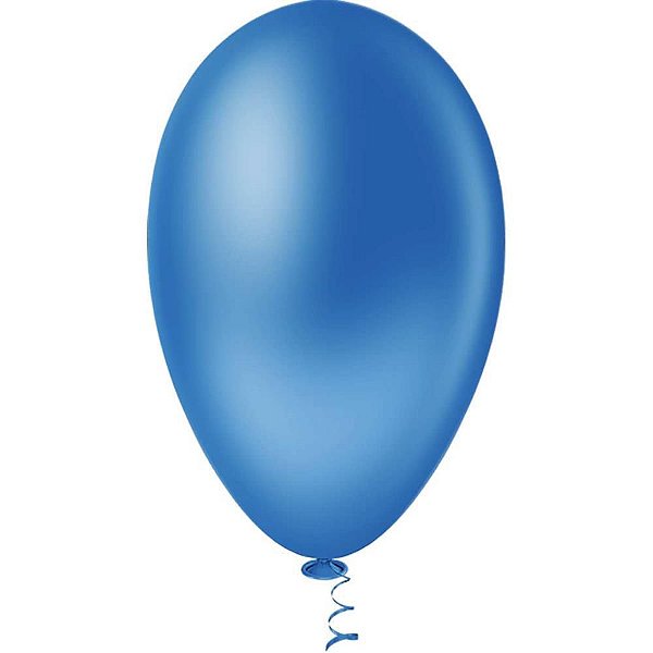 Balão GRAN Festa Nº 065 Azul - Pacote com 50 Unidades