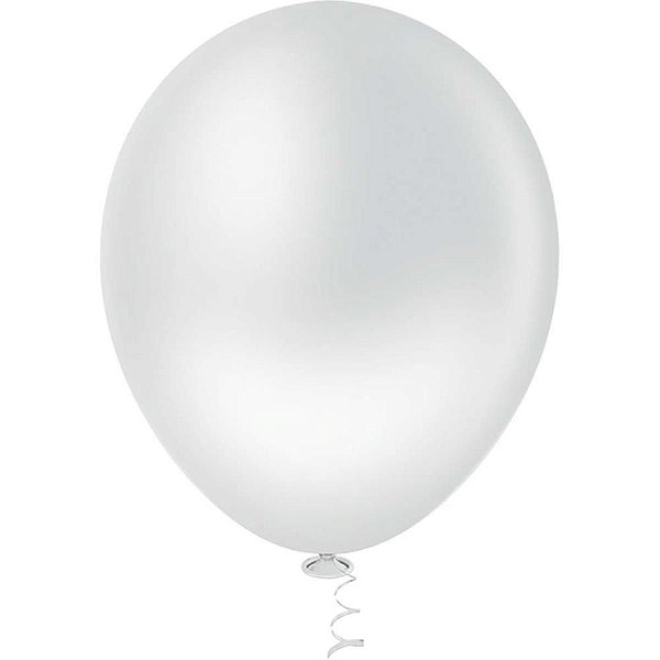 Balão GRAN Festa N090 Branco - Pacote com 50 Unidades