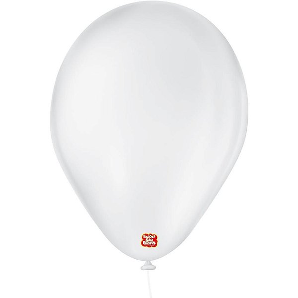 Balão Imperial N°70 Branco Pacote com 50 Unidades