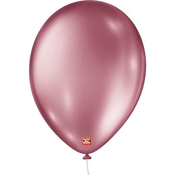 Balão Metalizado Nº 90 Rosa - Pacote com 25