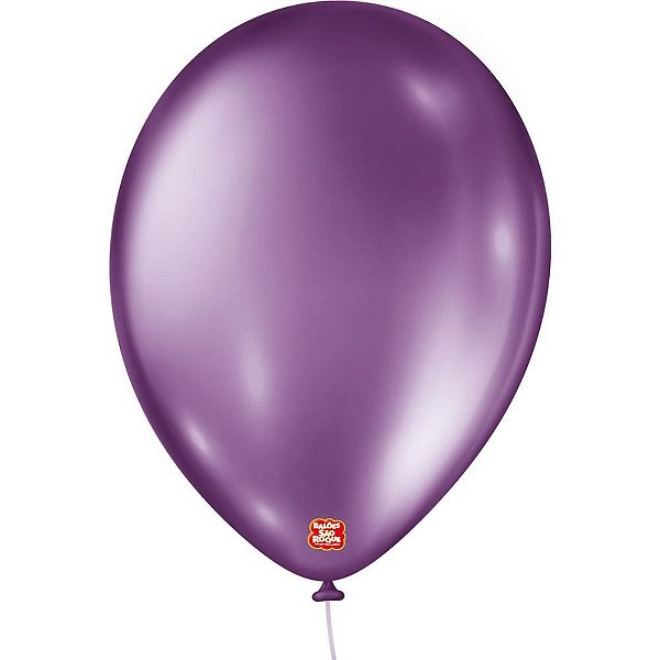 Balão Metalizado N090 Roxo Pacote com 25