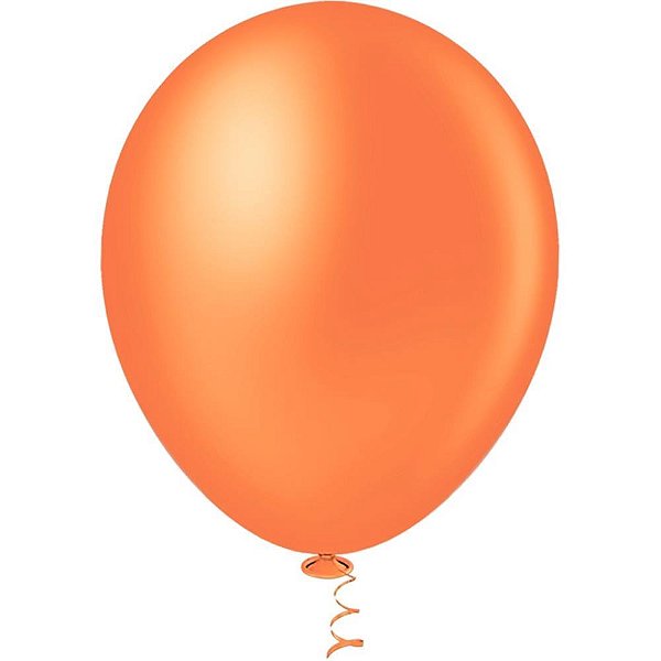 Balão Redondo N050 Laranja Pacote com 50