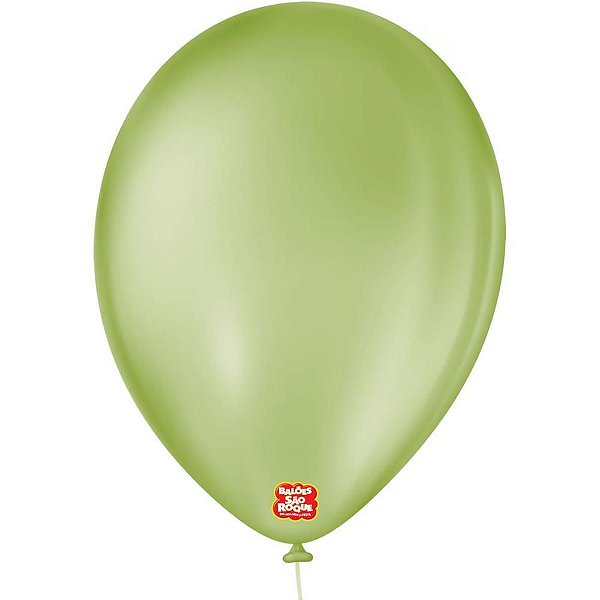 Balão Redondo N09 Verde Eucalipto PCT com 50
