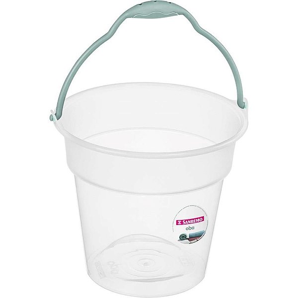 Balde Plástico 15L OBA Cristal