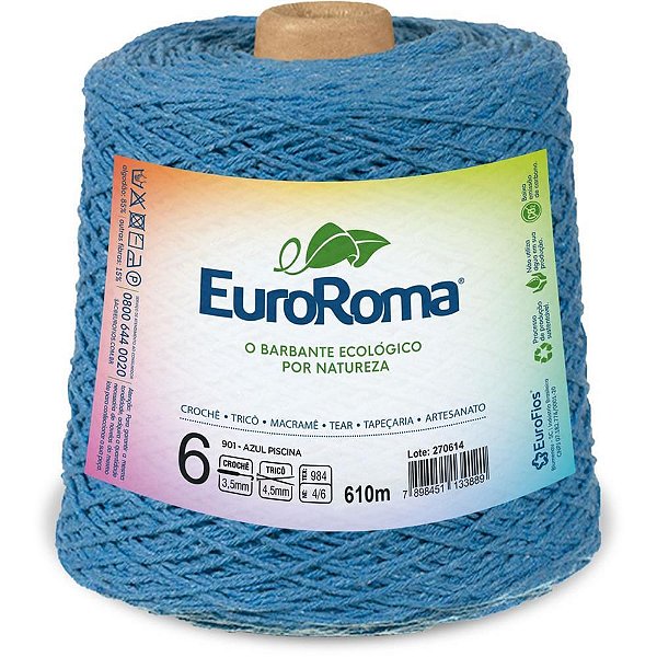 Barbante Colorido 600G 4/6 Fios 610M AZ Piscina