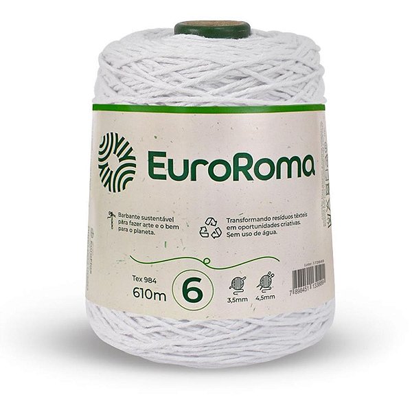 Barbante Euroroma 4/6 600G 610M Branco