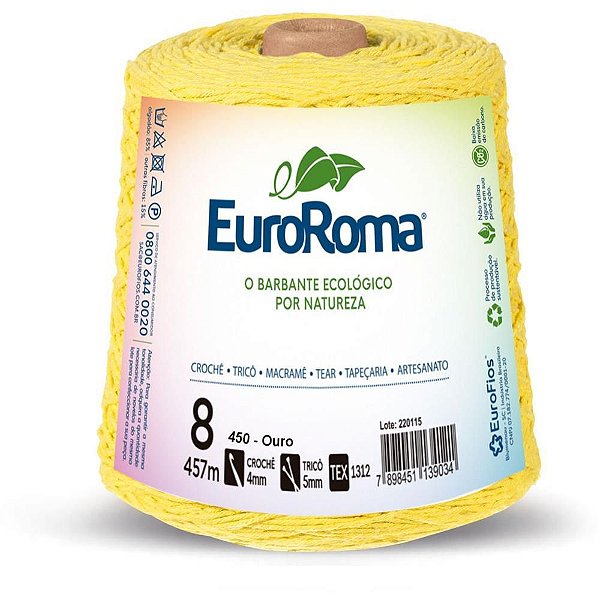 Barbante Colorido 600G 4/8 Fios 457M Amouro