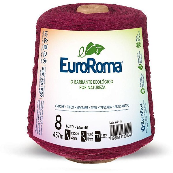 Barbante Colorido 600G 4/8 Fios 457M Bordo