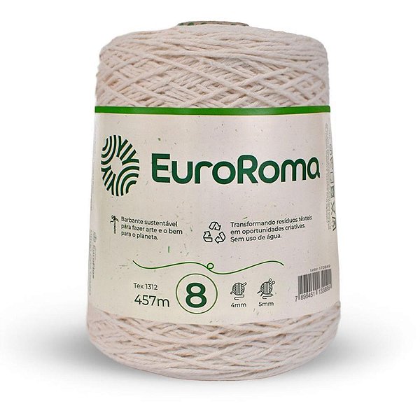Barbante CRU 600G 4/8 Fios Rolo 457M