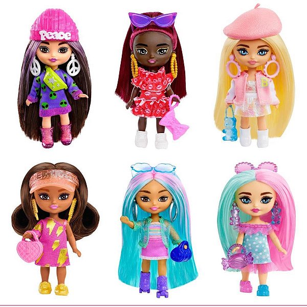Barbie EXTRA Bonecas Mini Minis (S)