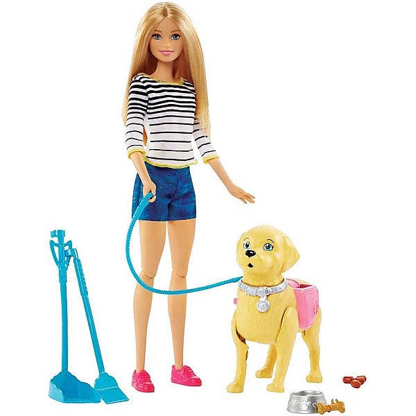 Barbie Family Passeio com Cachorrinho