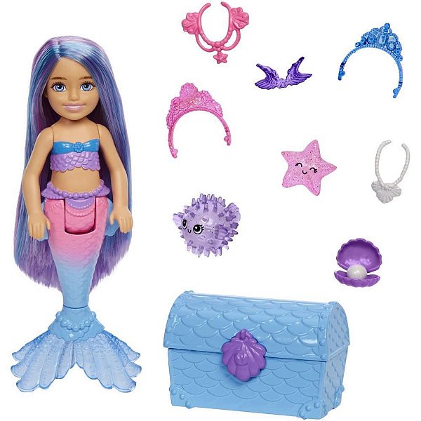 Barbie Fantasy Chelsea Sereia Mermaid Power