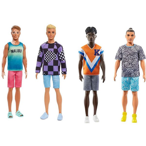 Barbie Fashionistas KEN com Roupas e Sapatos da Moda