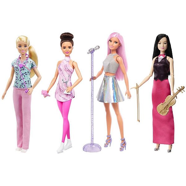 Barbie Profissões Boneca com Roupas e Acessórios Temáticos Unitário