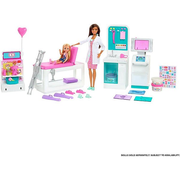 Barbie Profissões Playset Clinica Medica