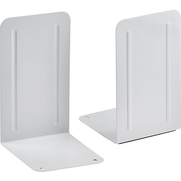 Bibliocanto Branco Premium em Metal com Base Antiderrapante