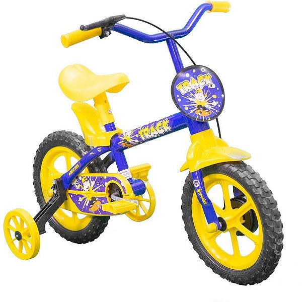 Bicicleta Infantil ARO 12 ARCO IRIS AZUL/AMARELO
