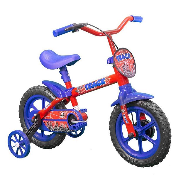 Bicicleta Infantil ARO 12 ARCO IRIS VERMELHA/AZUL