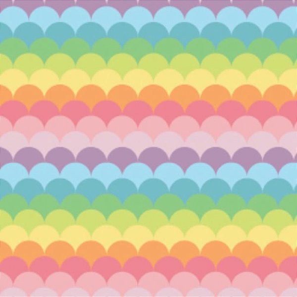 Papel de Parede Plástico Adesivo 45CM X 15M Rainbow