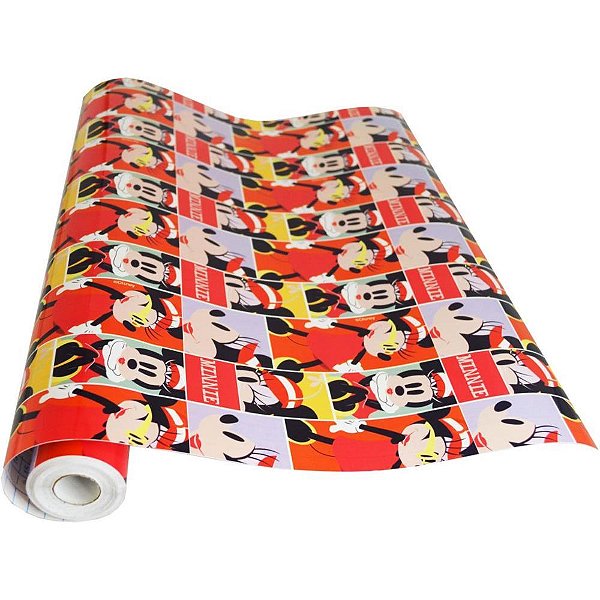Papel de Parede Plástico Adesivo 45CM X 10M Minnie PVC