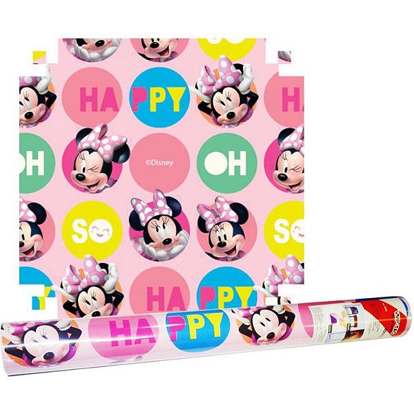 Papel de Parede Plástico Adesivo 45CM X 10M Minnie PVC