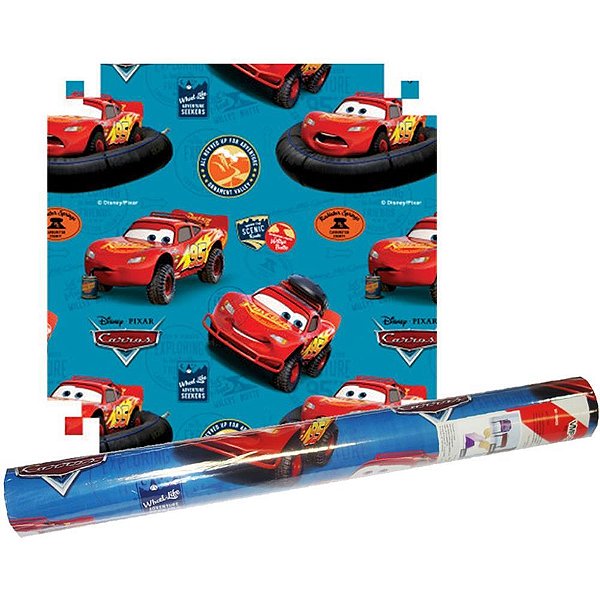 Papel de Parede Plástico Adesivo CARS PVC 45CM X 10M
