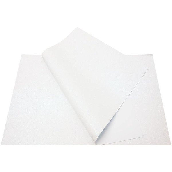 Placa em EVA com Glíter Branco 40X60CM Pacote com 5 Unidades