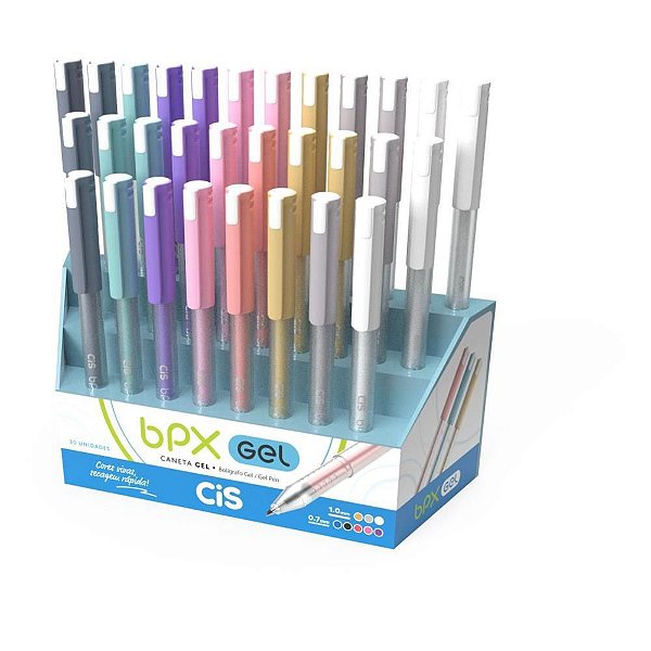 Caneta GEL CIS BPX GEL 0.7MM 8 Cores