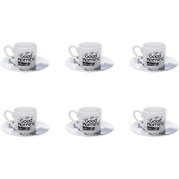 Xícara Café Porcelana Have 12 PCS