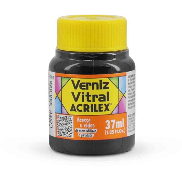 Verniz Vitral Laranja 37ML Caixa com 6