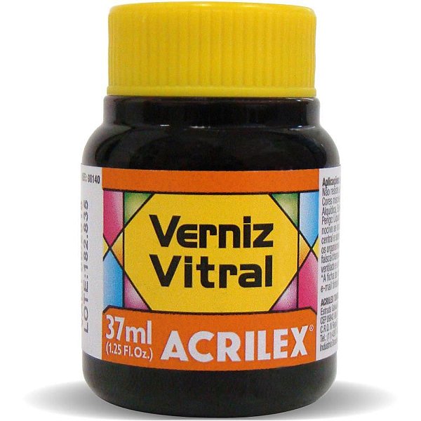Verniz Vitral Laranja 37ML Caixa com 6