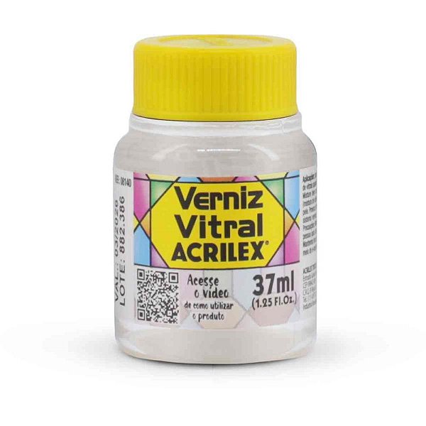 Verniz Vitral Incolor 37ML Caixa com 06