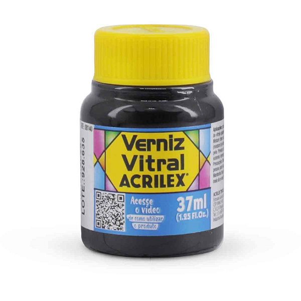 Verniz Vitral Azul Turquesa 37ML Caixa com 06