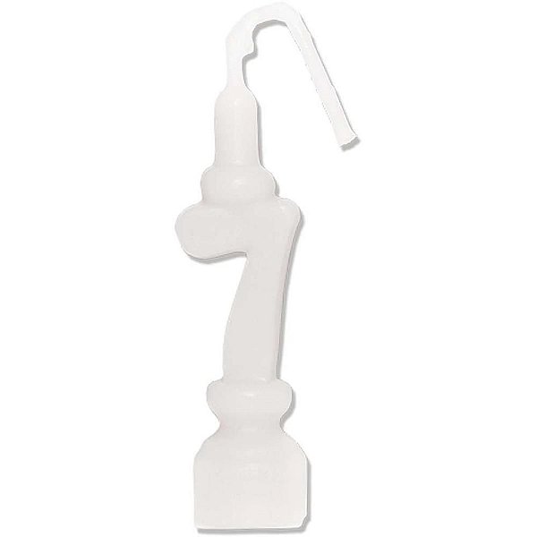 Vela para Aniversário N07 Branca CX com 10