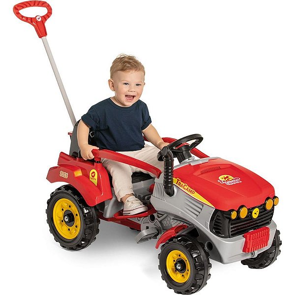 Veículo para Bebê Tracamp Vermelho com Som 30KG