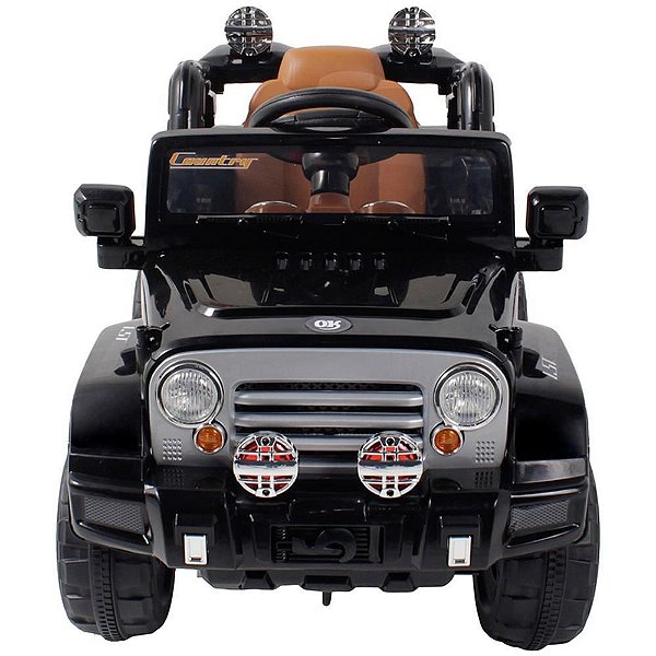 Veículo Elétrico Jipe Preto 12V com Controle 30KG