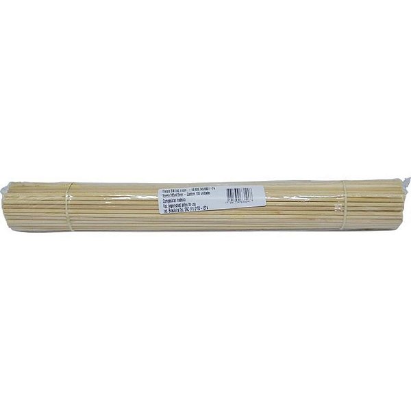 Vareta para Doce Algodão Doce 38,5X4MM Madeira PCT com 100