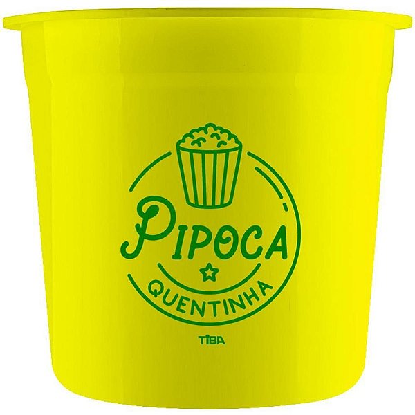 Utensílio Doméstico Pipoqueira Amarela 2,5L PCT com 03