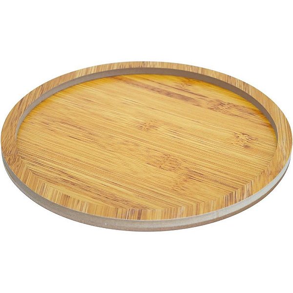 Utensílio Doméstico Petisqueira Bambu Redonda 25CM