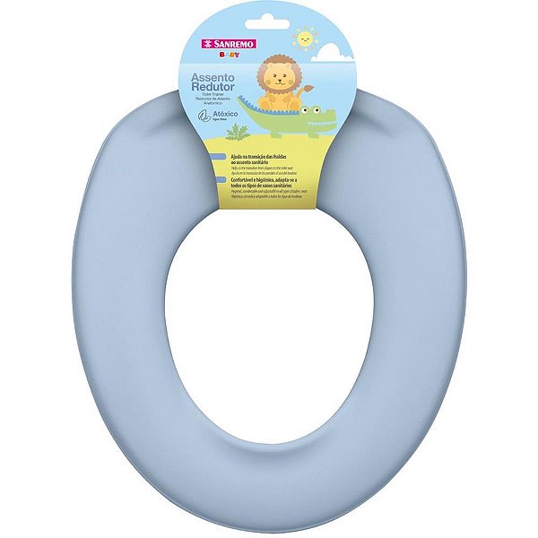 Troninho e Redutor de Assento Sanitário Azul