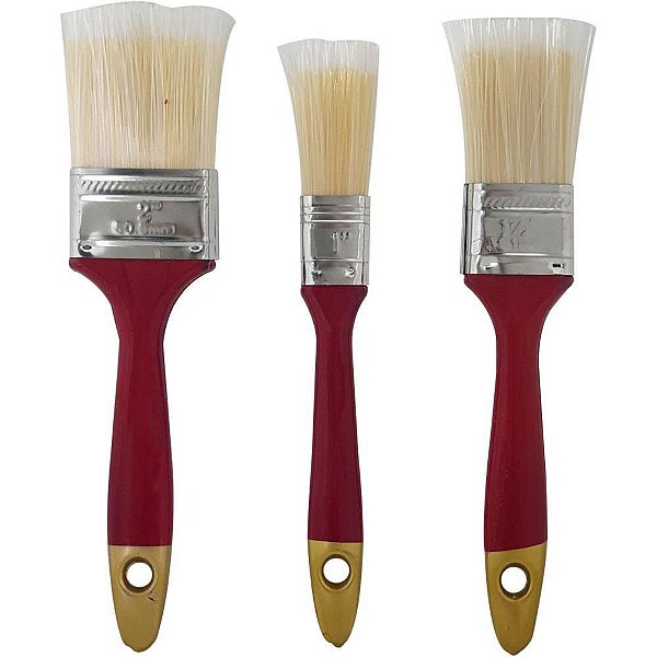 Trincha de Pintura KIT 3 PCS 1+1/2+2POL BLCOM 3